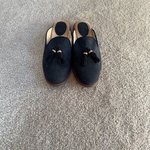 Sperry Black Tassel Mules for Women